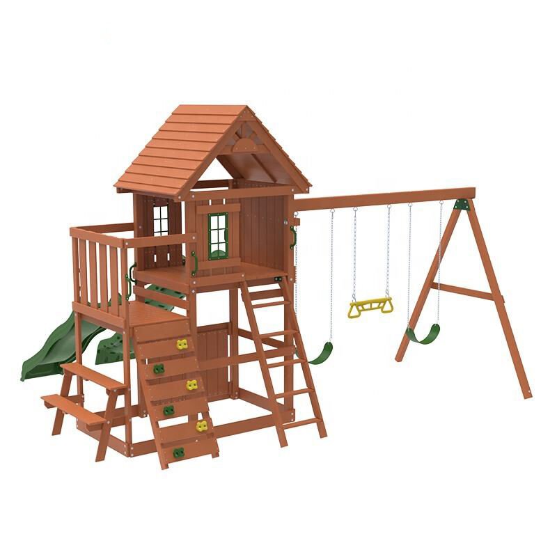 wooden playground set