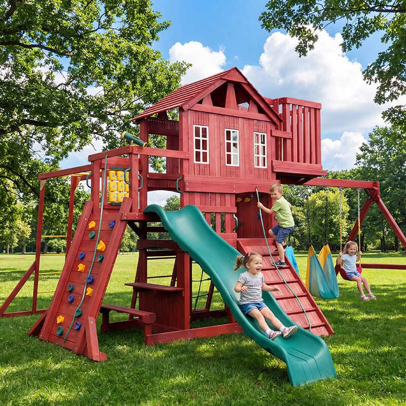 wooden swing sets